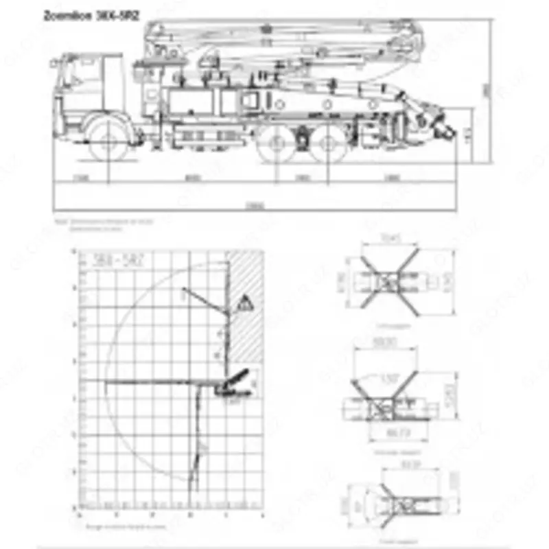 Автобетононасос Zoomlion 38X-5RZ 6x4 - 38 м - ООО "Ideal Tehno Unit"