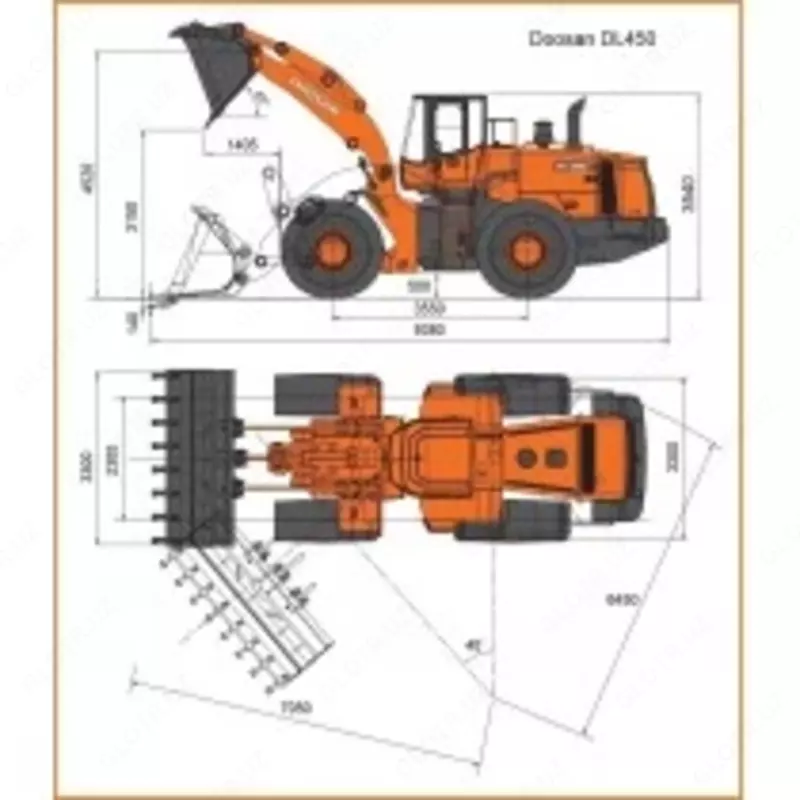 Фронтальный погрузчик Doosan DL450 - по запросу