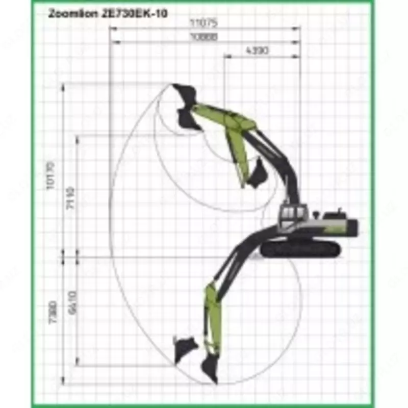 Гусеничный экскаватор Zoomlion ZE730EK-10 - по запросу
