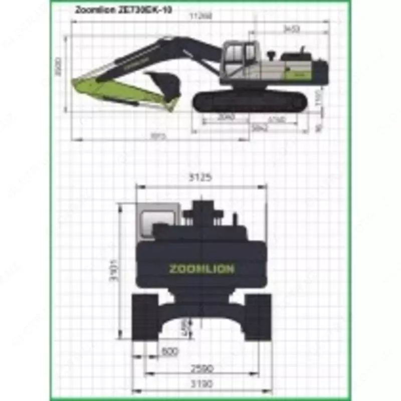 по запросу Гусеничный экскаватор Zoomlion ZE730EK-10