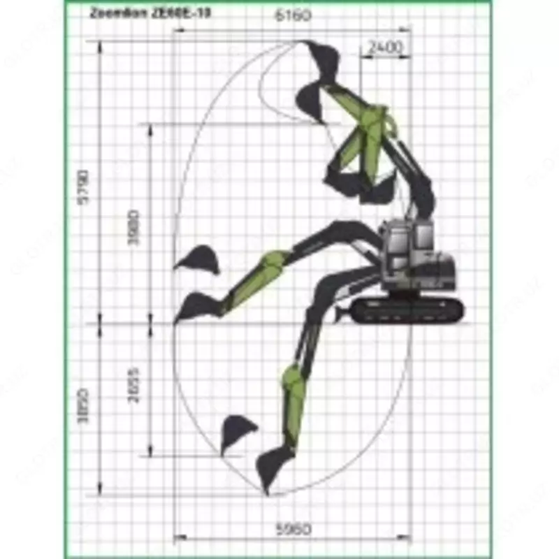 Гусеничный экскаватор Zoomlion ZE60E-10 - по запросу