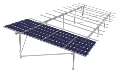 Алюминиевые конструкции для монтажа солнечных панелей. Солнечных батарей.