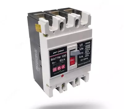 Автоматический выключатель BA77М-100-63А 3P PRIME - 295 000 сум / шт.