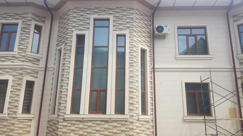 Травертиновые фасады Дождик