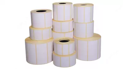 Самоклеящиеся термотрансферные этикетки 100х100 мм