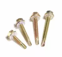  Саморез кровельный по металлу с прессшайбой (желтый) 5 5х125ММ - 