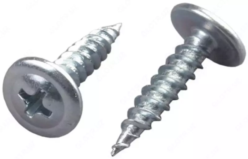 Саморез по металлу с прессшайбой (остроконечный) 4 2х76мм