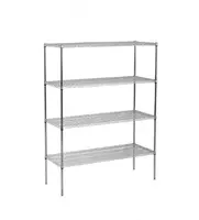 Стеллаж решетчатый нержавеющая сталь.