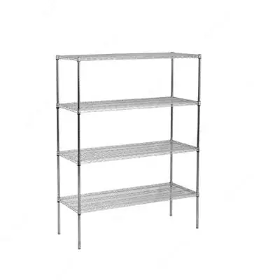 Стеллаж решетчатый нержавеющая сталь.