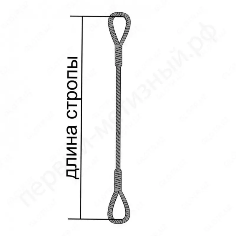 USK1 (Universal arqonli sling 1-toifa (loop)) SKP (noose) 3 m  9 6 mm