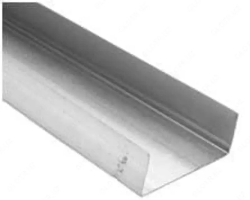 Стальной оцинкованный профиль для гипсокартона ПН(U) 75х 40 мм (0.6 мм)