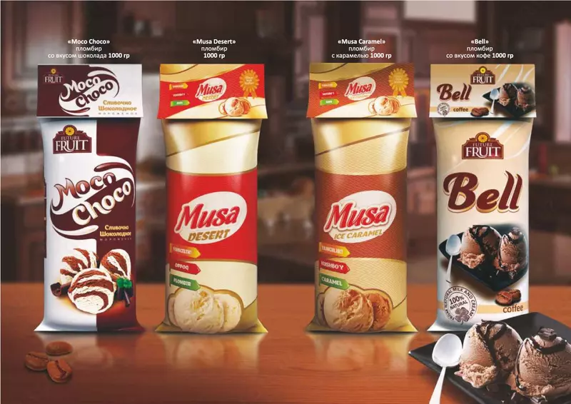 Мороженое пломбир со вкусом кофе BELL 0,5 кг