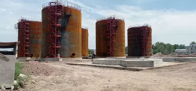 Изготовление и монтаж металлоконструкций (вертикальный резервуар №5)