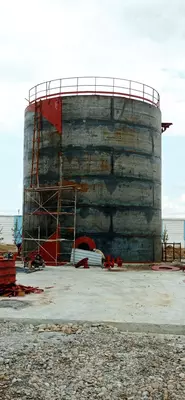 Изготовление и монтаж металлоконструкций (вертикальный резервуар №6)