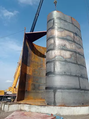 Изготовление и монтаж металлоконструкций (вертикальный резервуар №7)