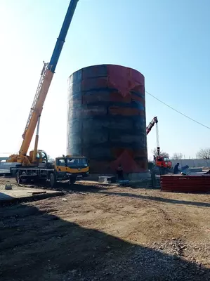 Изготовление и монтаж металлоконструкций (вертикальный резервуар №7) - Цена по запросу