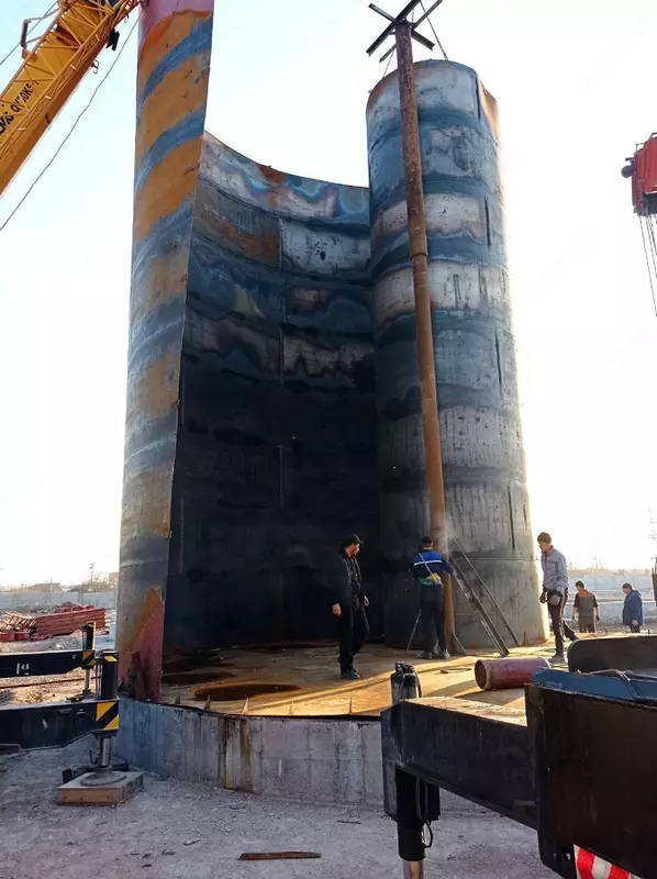 Изготовление и монтаж металлоконструкций (вертикальный резервуар №7) - по запросу