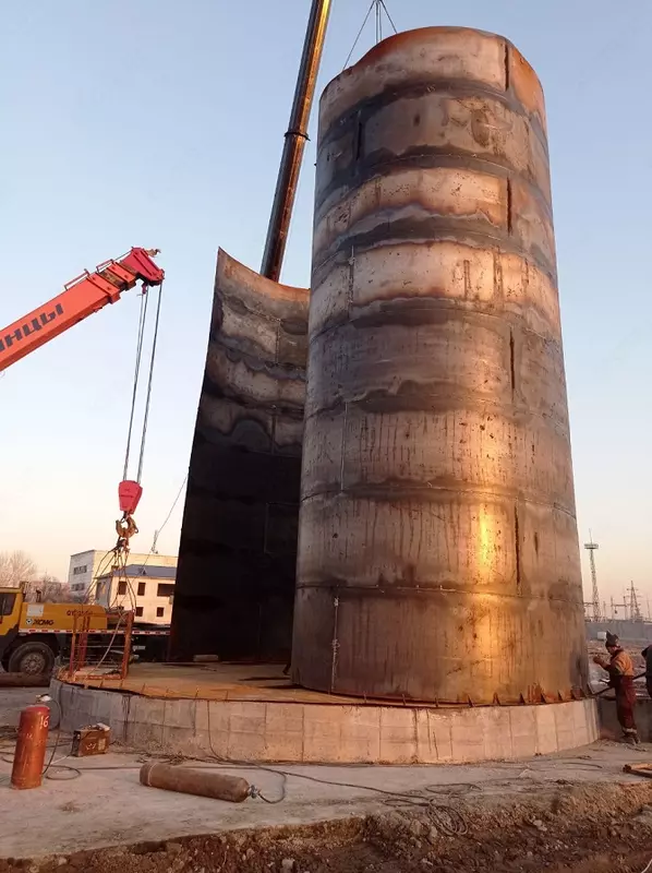 Изготовление и монтаж металлоконструкций (вертикальный резервуар №7) Только в розницу