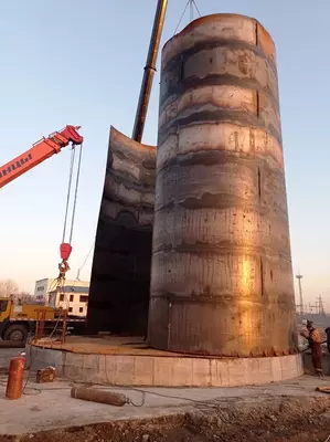 Изготовление и монтаж металлоконструкций (вертикальный резервуар №8) Только в розницу