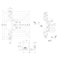 Петля скрытой установки FUARO HH-120 для металлических дверей Ulgurji va chakana