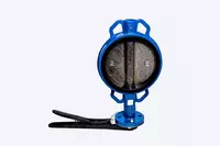 Чугунный дисковый затвор "KTA VALVES" 32ч1р Ду-200 Ру-16