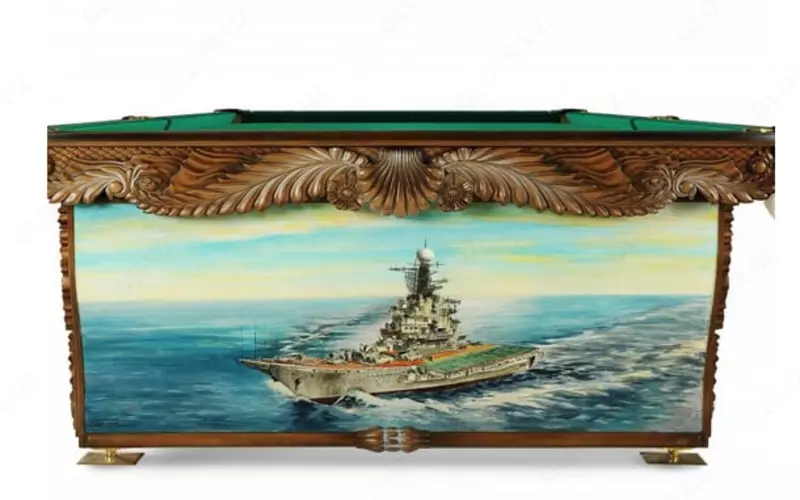  Бильярдный стол Старт Морской для типа игр Русская пирамида - 