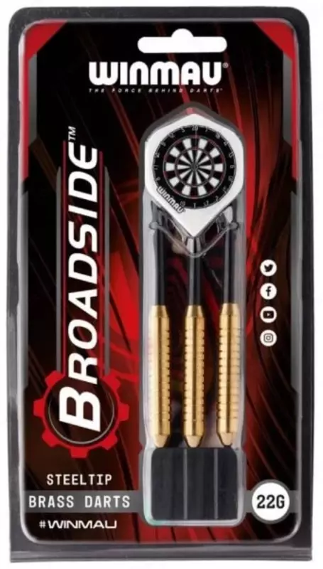 Дротики Winmau Broadside Brass 22 gram латунный 3 шт.