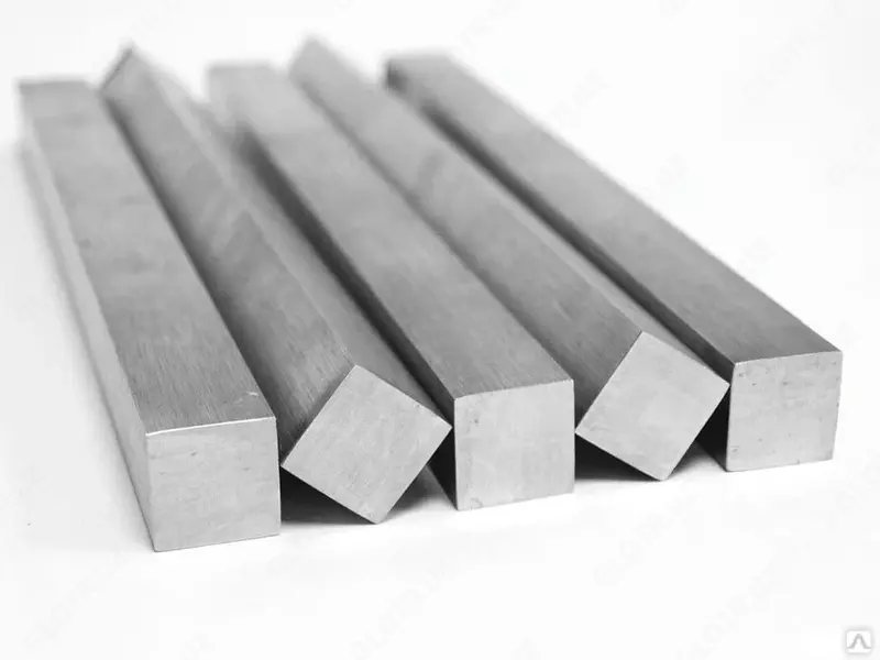 Стальной квадрат Ст.AISI 321  24 х 24 мм (Россия)