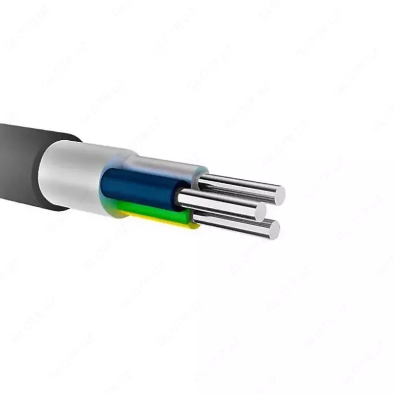  Силовой алюминиевый кабель АВВГнг(А) 3 х 2.5 мм2 (Узбекистан) - 