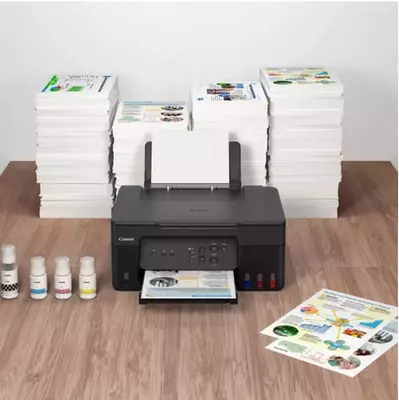 Inkjet MFP "Canon PIXMA G3430", A4, 4 rang (Art. - is-1421) Qora