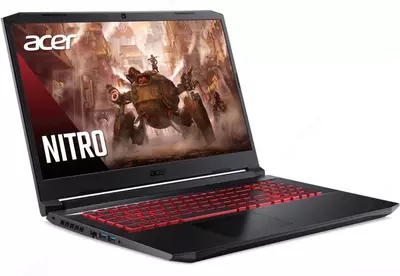 Игровой Ноутбук 17.3" "Acer" Nitro (Арт. - NH.QKLER.002) Черный обсидиан
