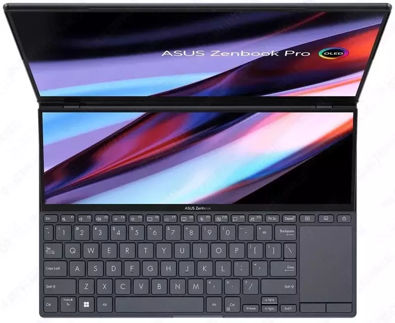 Ноутбук 14.5" "Asus" Zenbook Pro Duo OLED (Арт. - 90NB10X2-M003C0/UX8402VU-P1036W) Черный