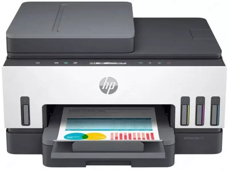 Inkjet MFP 3 in 1 "HP" Smart Tank 750, 4 rang (Art. - 6UU47A) Qora/Oq