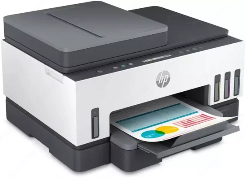 Inkjet MFP 3 in 1 "HP" Smart Tank 750, 4 rang (Art. - 6UU47A) Qora/Oq