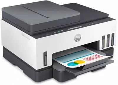 Inkjet MFP 3 in 1 "HP" Smart Tank 750, 4 rang (Art. - 6UU47A) Qora/Oq
