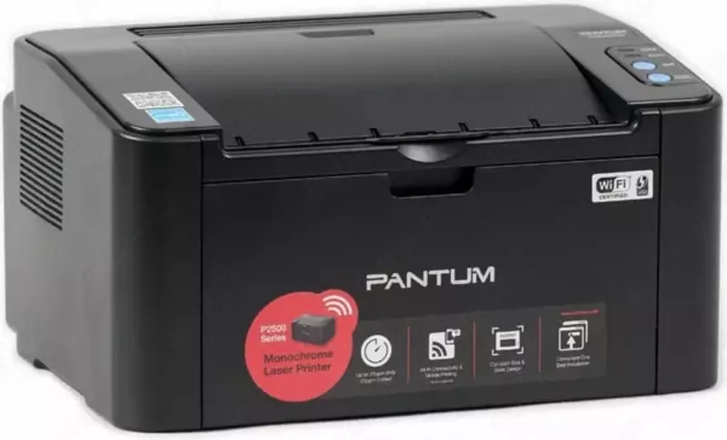 Monoxrom lazerli printer "Pantum" M2500NW, A4 (Art. - P2500NW) Qora