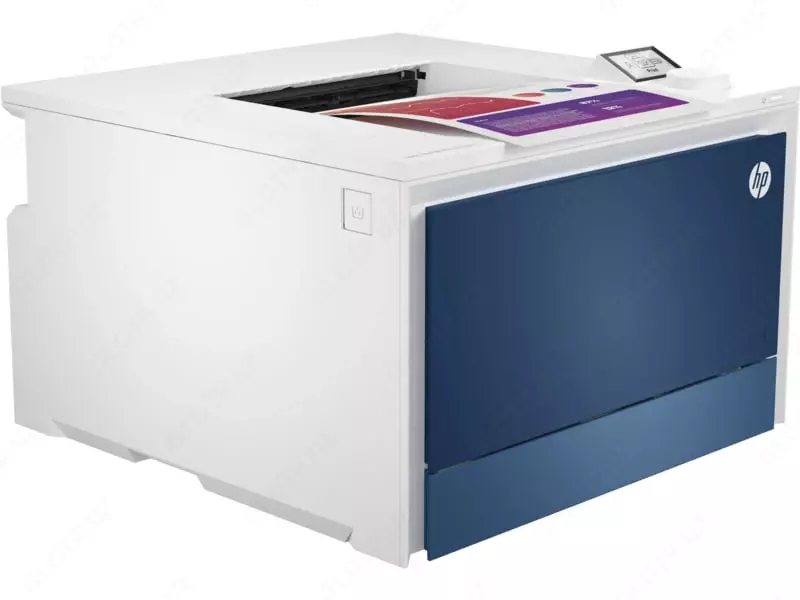 Цветной лазерный принтер "НР" Color LaserJet Pro M4203dw, A4, 4 цвета (Арт. - 5HH48A) Белый/Синий