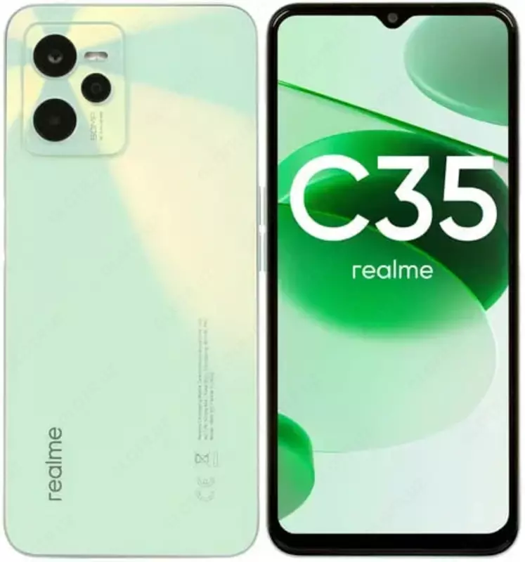 Mobil telefon Realme C35 RMX3511  4/128 GB (Art. - 6042389/6042393) Yorqin yashil
