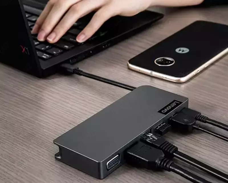 Док-станция Lenovo Powered USB-C Travel Hub - Хабы