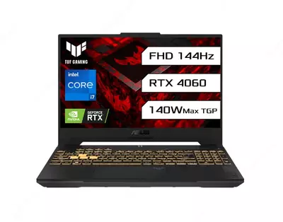 ASUS TUF GAMING FX507 noutbuk | I7-12700H | 16GB RAM | 512GB SSD | RTX 4060 8GB | 15