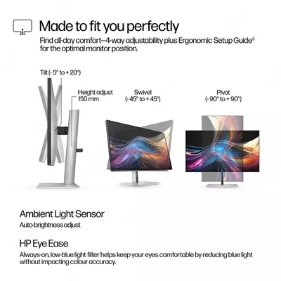 Монитор HP S7 Pro 727pq IPS QHD 100Hz HDMI+DP+TypeC.
