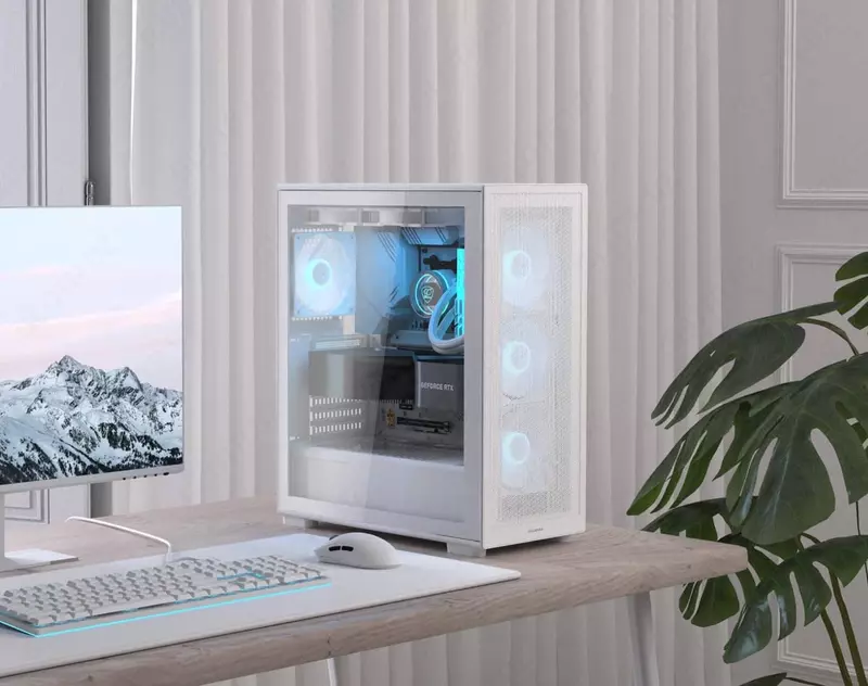 O'yin kompyuteri Maxcore Shadow White Edition i5 14400F RTX 5060 8Gb