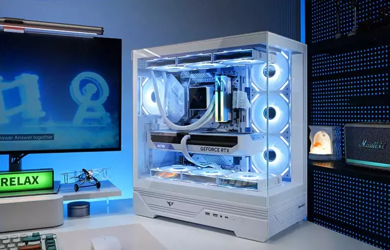 по запросу Игровой компьютер Maxcore Blizzard White i7-14700KF и RTX 5070