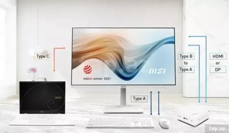 5 020 000 сум Монитор MSI Modern MD272UPHW 27" 4K