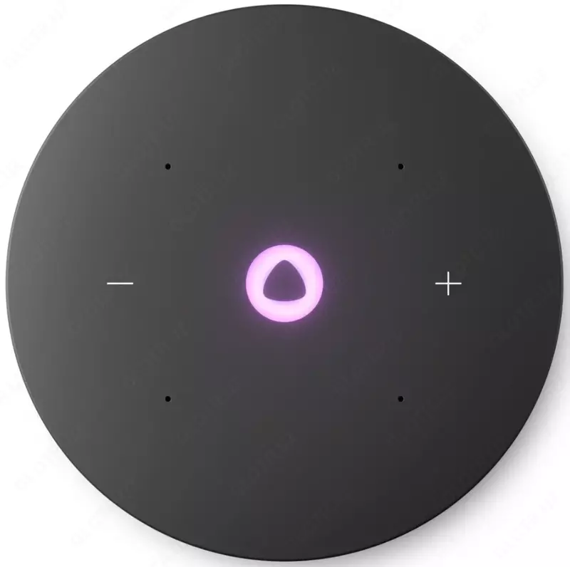 Yandex Stansiya Mini 3 Pro Qora Alisa bilan ixcham aqlli karnay