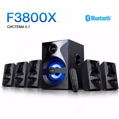 Мультимедийная акустика Fenda F3800X (FM) – мощная акустическая система 5.1 для домашнего кинотеатра
