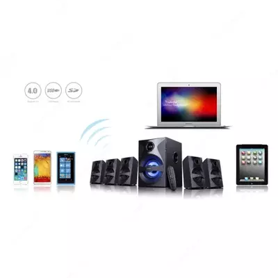 Мультимедийная акустика Fenda F3800X (FM) – мощная акустическая система 5.1 для домашнего кинотеатра