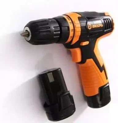 411 000 сум / комплект Аккумуляторная дрель - шуруповерт "Вихрь" ДА-12Л-2КА (72/14/26)