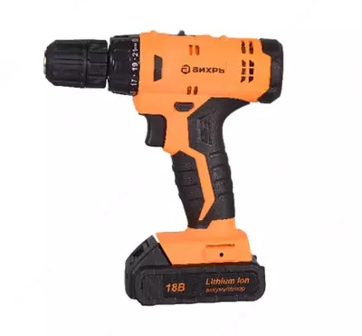 Аккумуляторная дрель - шуруповерт "Вихрь" ДА-18Л-2КА (72/14/25) - 649 000 сум / комплект