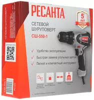   Сетевой шуруповерт Ресанта СШ-550-1 (75/16/2)